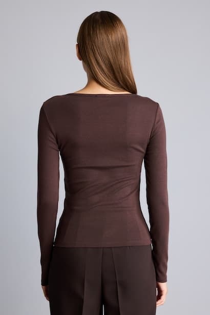 Slim Fit Modal Long Sleeve T-Shirt (4)
