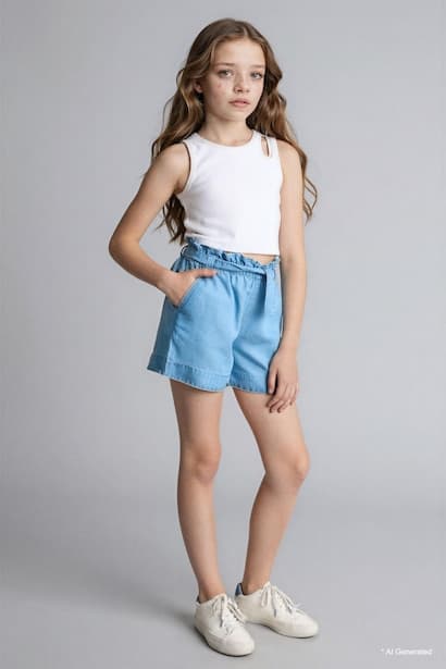 Girl Denim Shorts