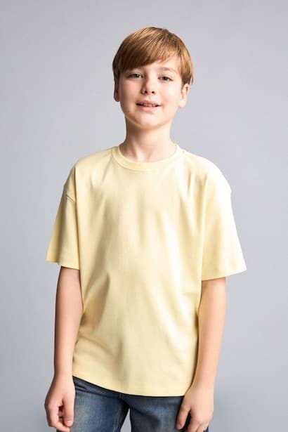 Boy Oversize Fit Short Sleeve T-Shirt (٣)