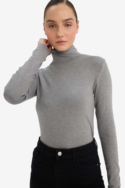 Slim Fit Ribana Long Sleeve T-Shirt