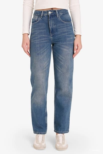 Mom Fit High Waist Ankle Length Jeans (٣)