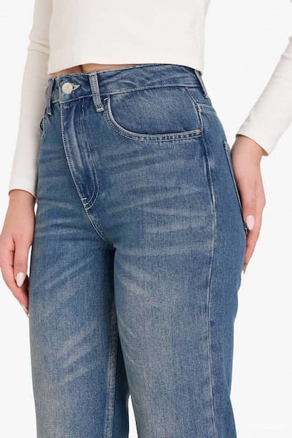 Mom Fit High Waist Ankle Length Jeans (٤)
