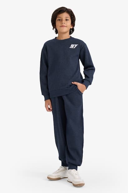 Boy Printed Sweatshirts Sweatpants 2 Piece Set
