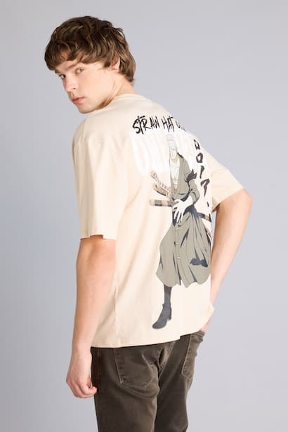 Boxy Fit One Piece Print T-Shirt