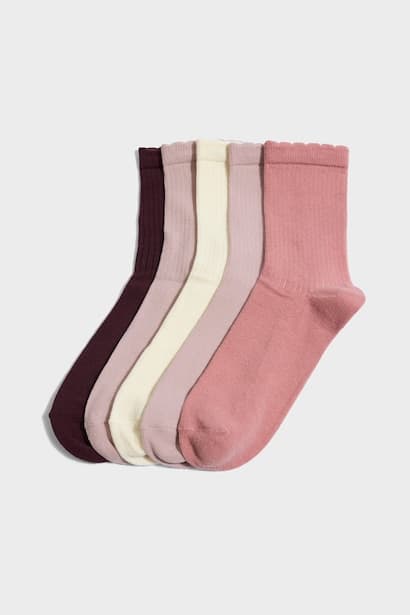 Woman 5 Piece Cotton Long Socks