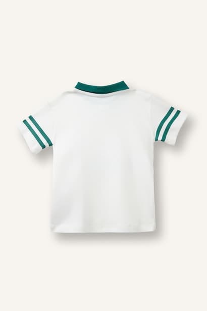 Baby Boy Oversize Fit Short Sleeve Polo T-Shirt (3)