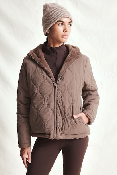 Standard Fit Hooded Lined Zip-Up Jacket