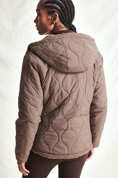 Standard Fit Hooded Lined Zip-Up Jacket (3)