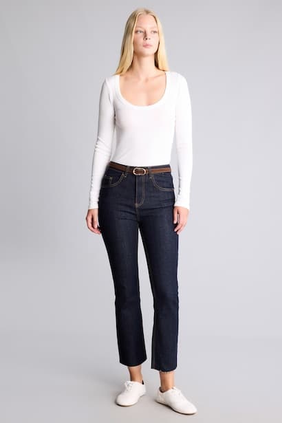 Denim High Waist Trousers