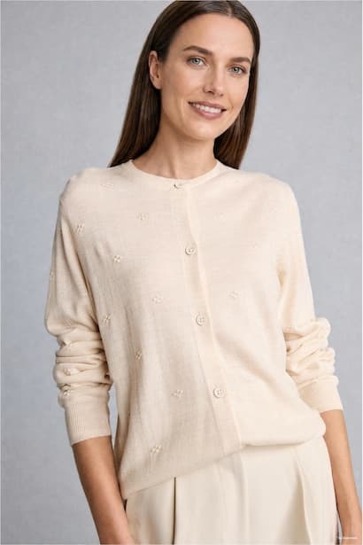 Regular Fit Knit Cardigan Modest