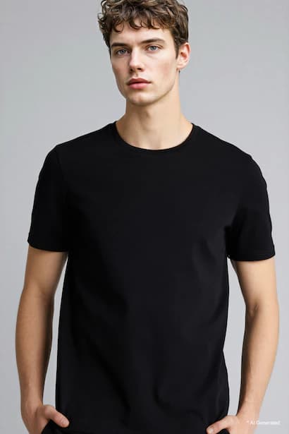 Slim Fit Crew Neck Short Sleeve T-Shirt