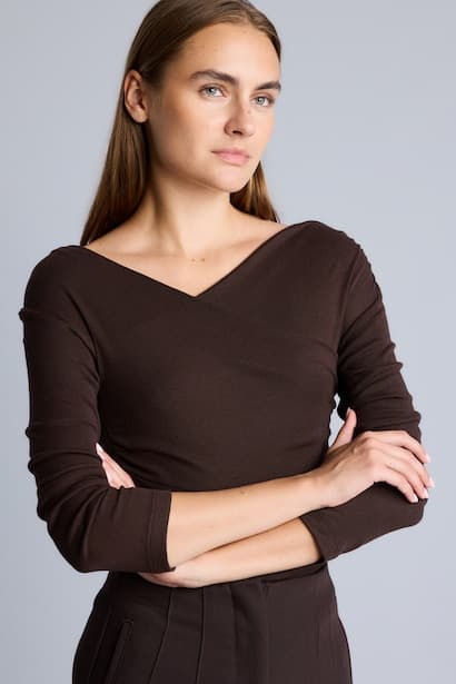 Slim Fit Ribana Long Sleeve T-Shirt