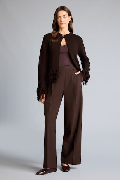 Straight Fit High Waist Trousers (3)