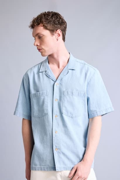 Relax Fit Linen Short Sleeve Shirt (3)