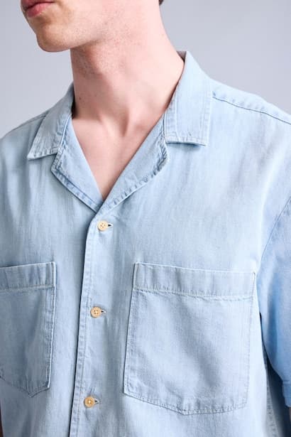 Relax Fit Linen Short Sleeve Shirt (4)