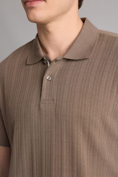 Regular Fit Kaki Short Sleeve Polo T-Shirt (4)