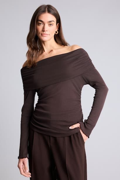 Slim Fit Ribana Long Sleeve T-Shirt (٣)