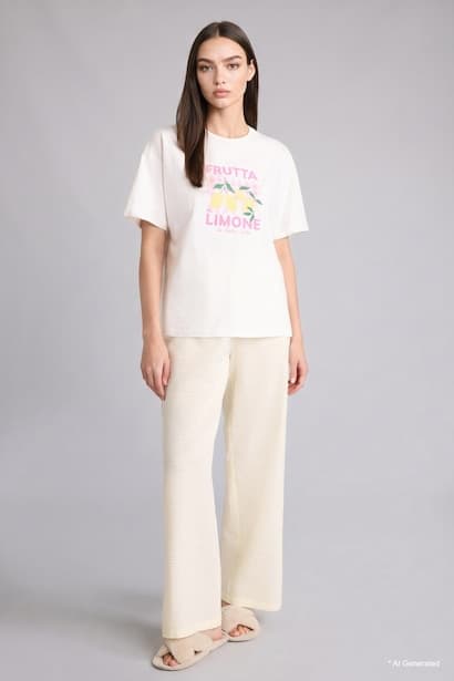 Regular Fit Long Length Woven Pyjama Pants