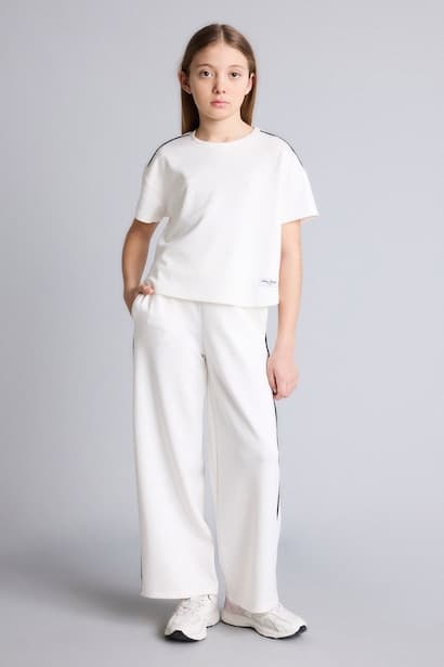 Girl Wide Leg Modal Trousers