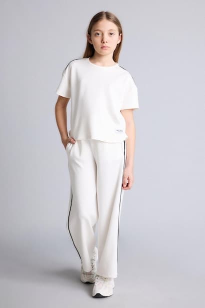 Girl Wide Leg Modal Trousers (٣)