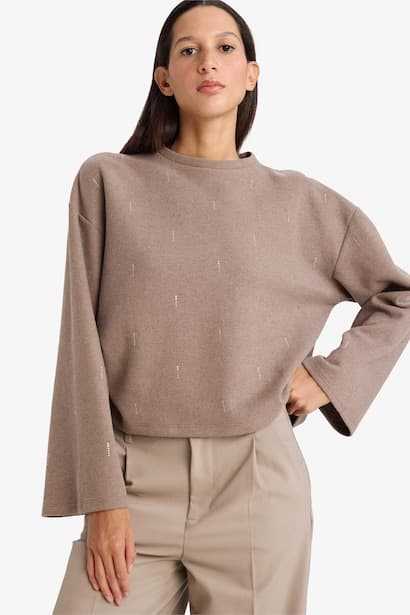 Relax Fit Long Sleeve T-Shirt (٣)