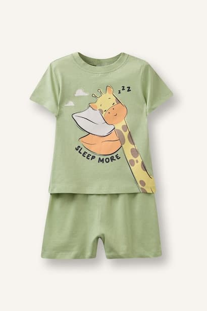Baby Boy Patterned 2 Piece Pyjamas Set (4)