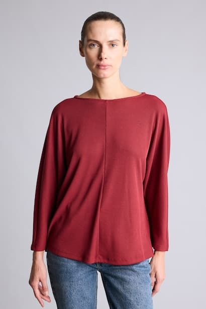 Long Sleeve Boat Neck T-Shirt