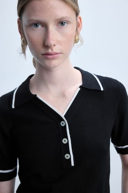 Regular Fit Polo Neck Short Sleeve T-Shirt Pullover (٤)