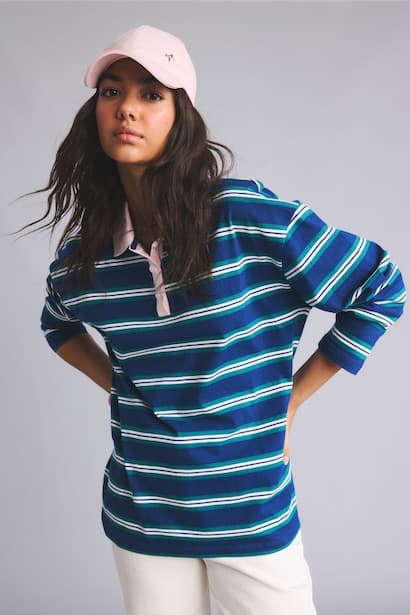 Loose Fit Polo Neck Sweatshirt (3)