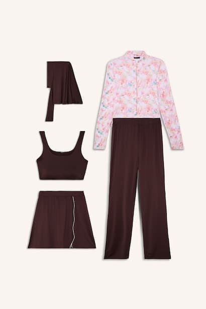 Regular Fit 5 Piece Set Burkini Set