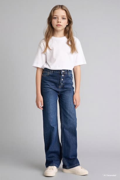 Girl Wide Leg Jeans