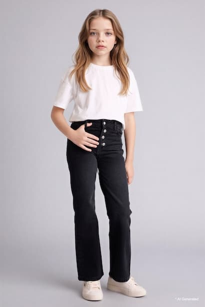 Girl Wide Leg Jeans