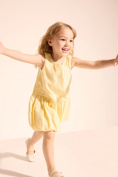 Baby Girl Embroidered Sleeveless Dress