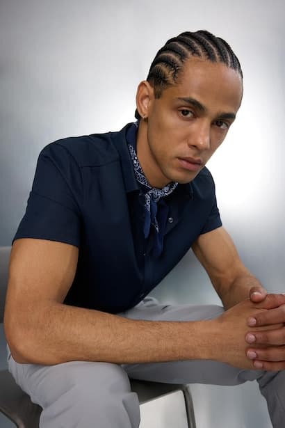 Slim Fit Short Sleeve Shirt (٣)