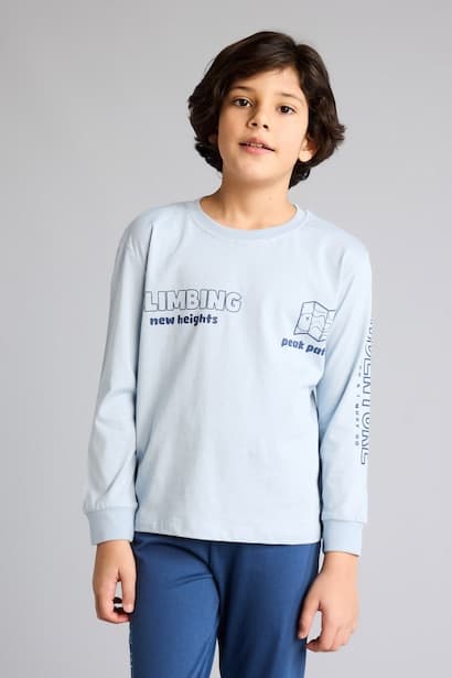 Boy Regular Fit 2 Piece Pyjamas Set Homewear (٣)