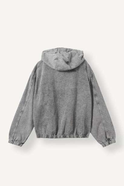 Oversize Fit Hooded Denim Jacket (4)