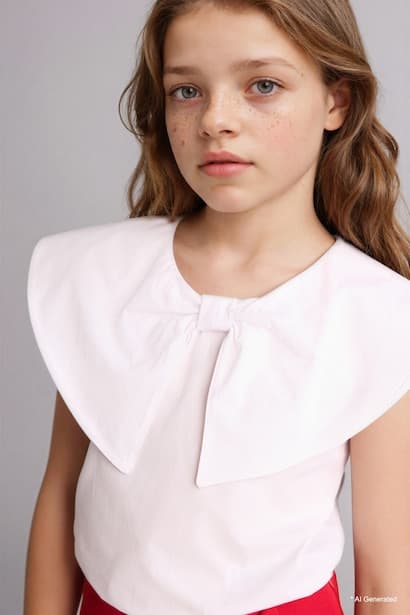 Girl Regular Fit Short Sleeve Blouse