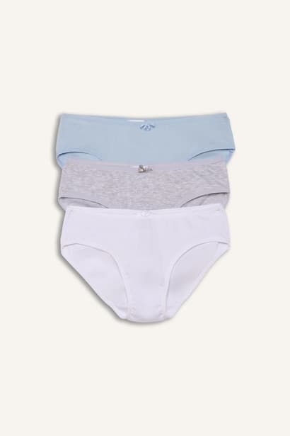 Girl Ribbed 3 Piece Panties