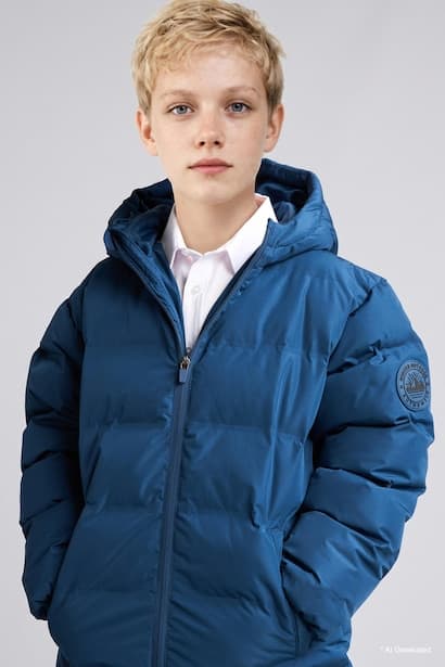 Boy Windproof Waterproof Hooded Puffer Jacket Coat