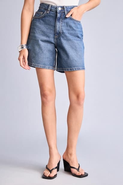 High Waist Bermuda Jeans (3)
