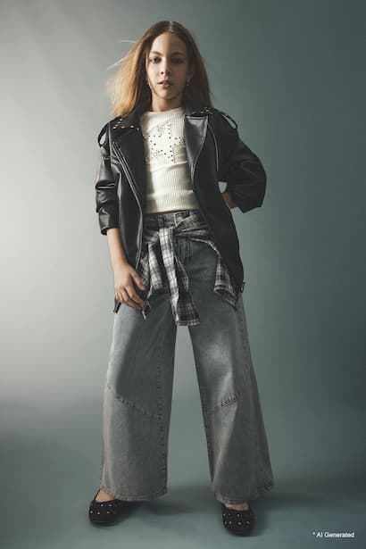 Girl Wide Leg Jeans