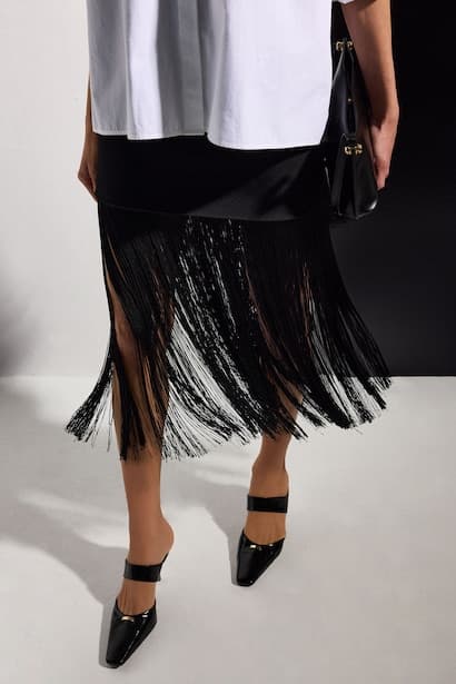 Pencil Skirt Taffeta Normal Waist Mini Skirt (٣)