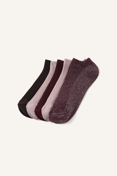 Woman 5 Piece Short Socks Bobby Socks