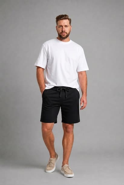 Baggy Fit Plus Size Shorts