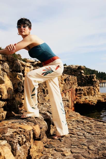 Jaquette x DeFacto Patterned Beach Trousers