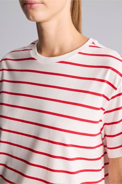Regular Fit Striped Crew Neck Short Sleeve T-Shirt (4)