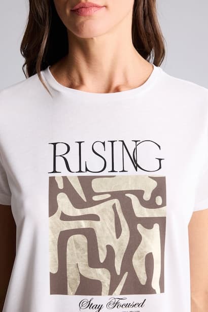 Regular Fit Crew Neck Printed Short Sleeve T-Shirt (٤)