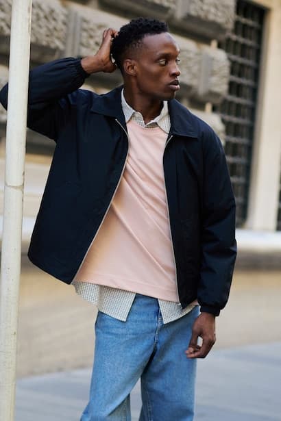 Regular Fit Waterproof Contrast Collar Pockets Jacket