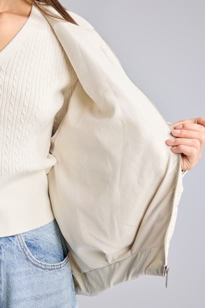 Balloon Fit Quilted Zip-Up Jacket (4)