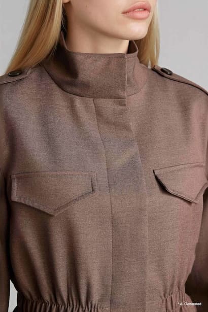 Regular Fit Jacket Collar Blazer (4)